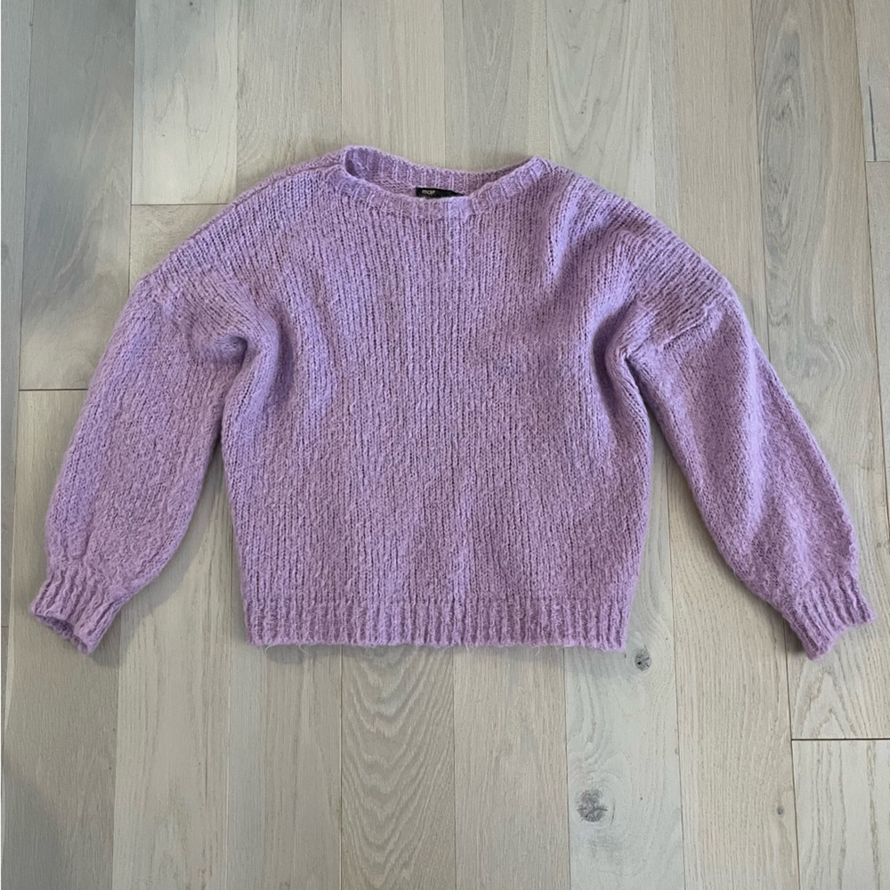 Maje purple mohair blend lavender purple sweater S